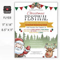 christmas party fundraiser event flyer